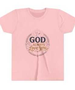 God Always Love You Youth Tee | Faith Christian Kids Shirt