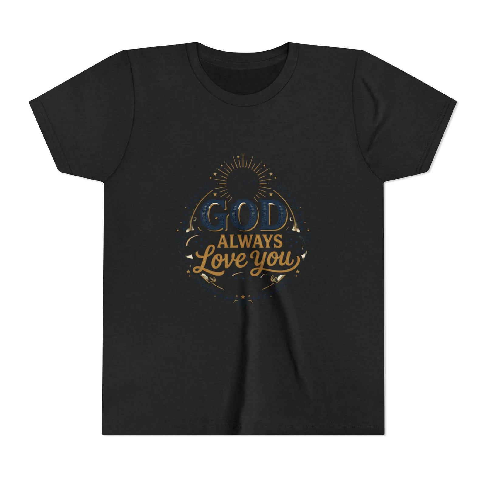 God Always Love You Youth Tee | Faith Christian Kids Shirt - Image 13