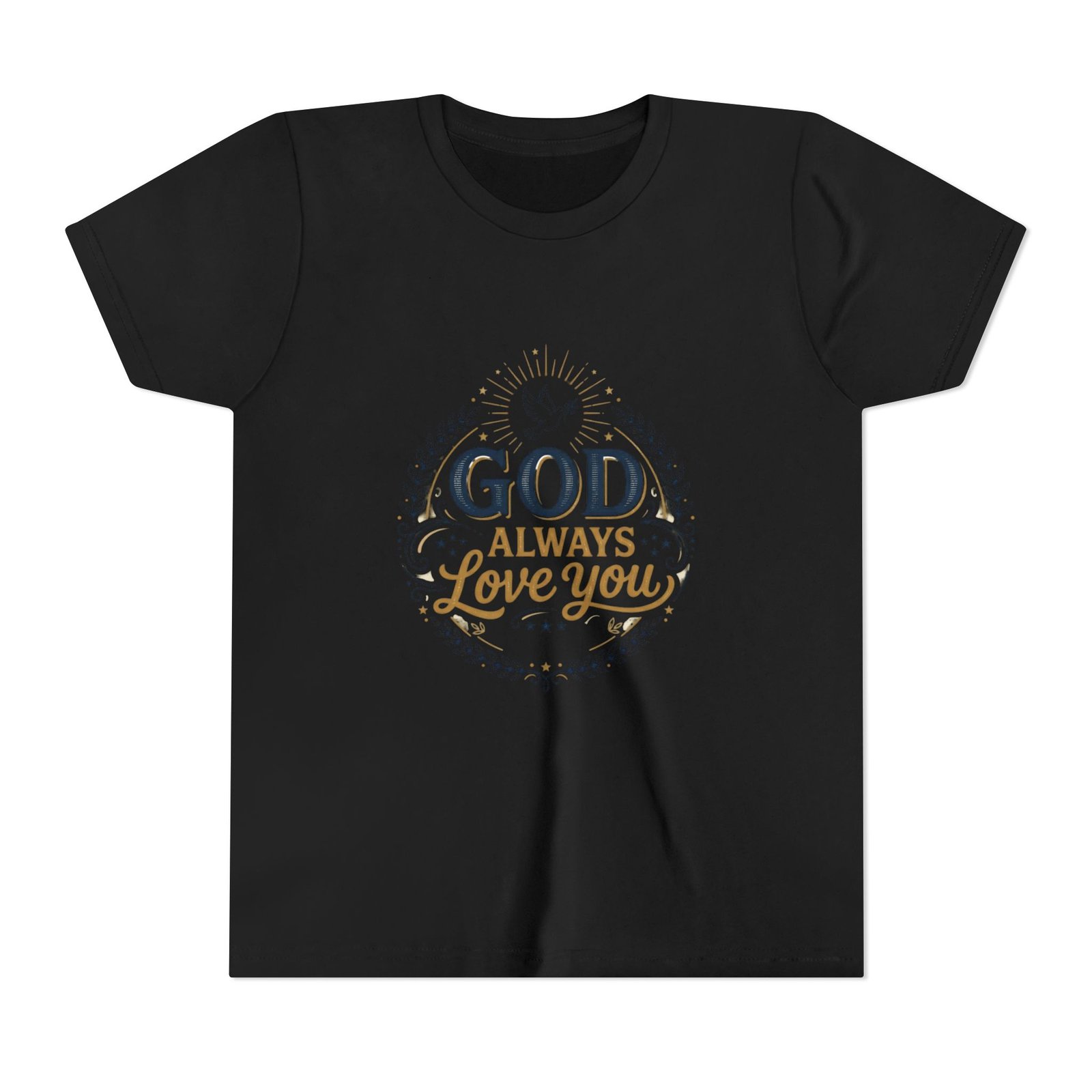 God Always Love You Youth Tee | Faith Christian Kids Shirt - Image 9