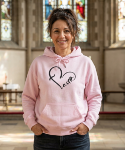 Faith Printed Hoodie - Cozy Printed Hoodie - Unisex Heavy Blend Hooded Sweatshirt - Casual Wear