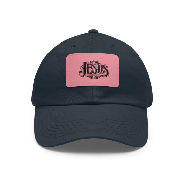 10320199773966467517_2048.jpeg Jesus Christian Leather Patch Dad Hat