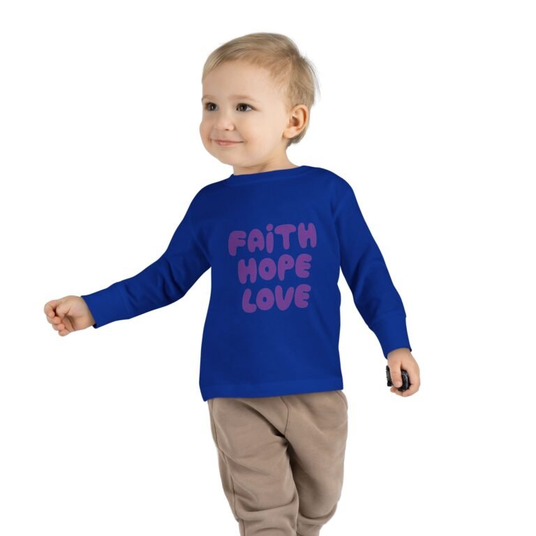 Faith Hope Love Toddler Christian Long Sleeve T-Shirt