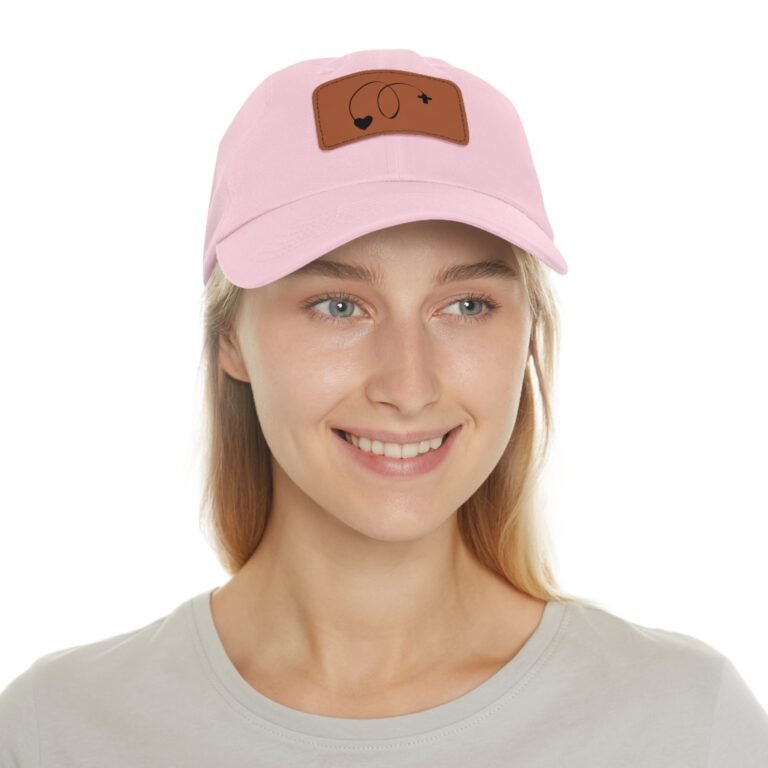 God Is Love Leather Patch Christian Dad Hat