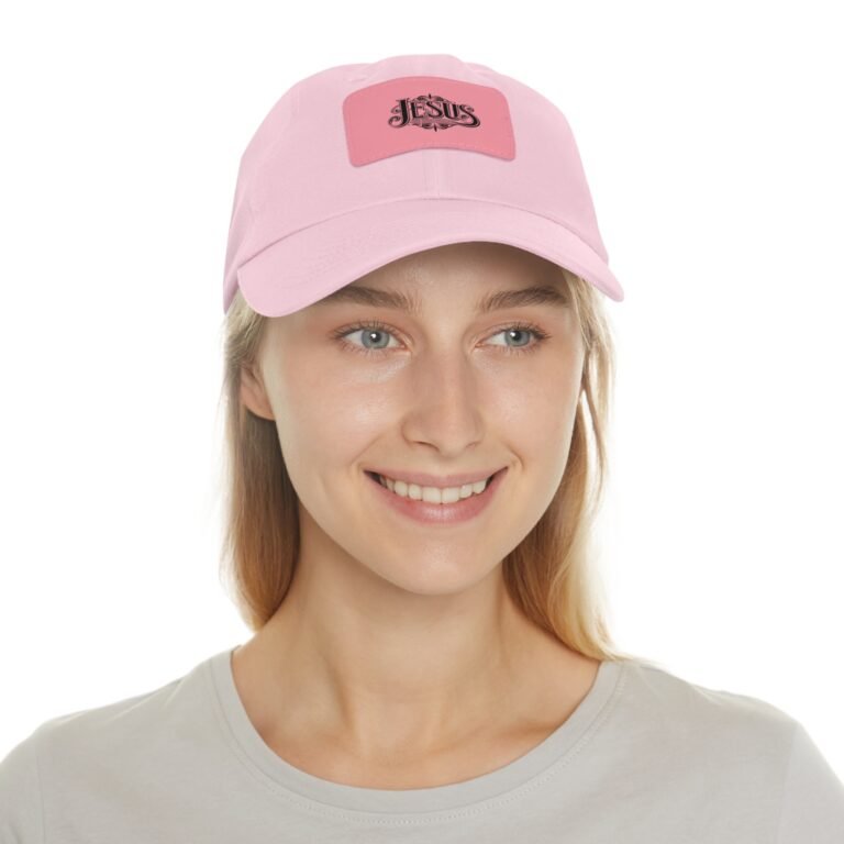 12101839372060280436_2048-1.jpeg Jesus Christian Leather Patch Dad Hat
