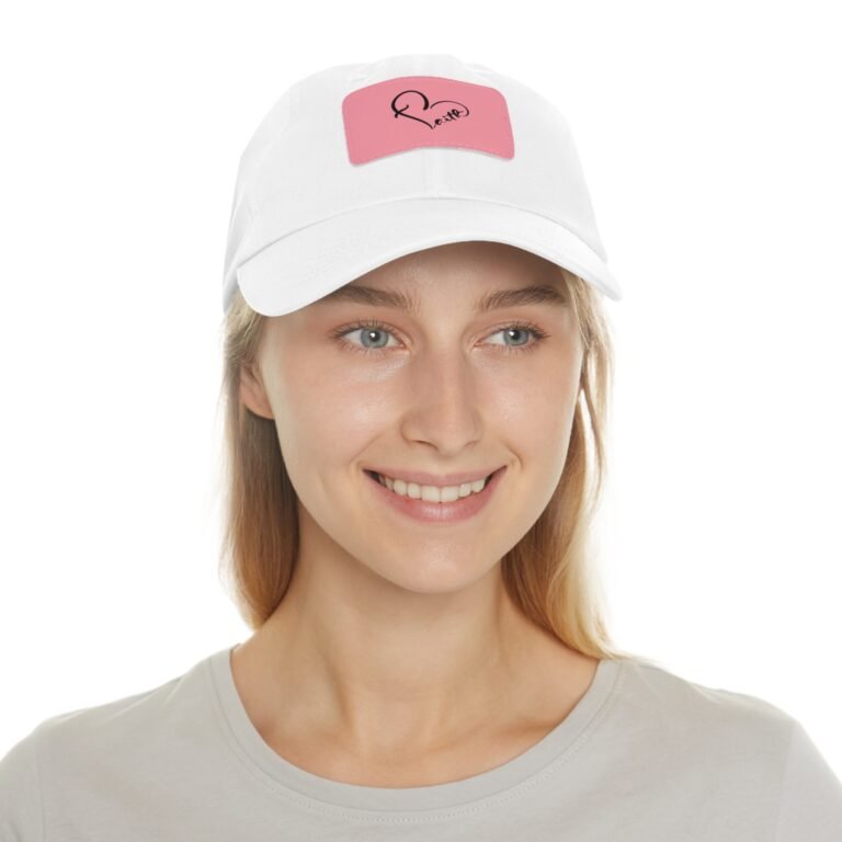 Handwritten Heart Petto Leather Patch Dad Hat
