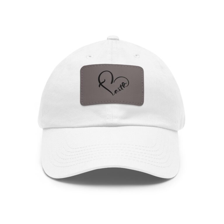 Handwritten Heart Petto Leather Patch Dad Hat