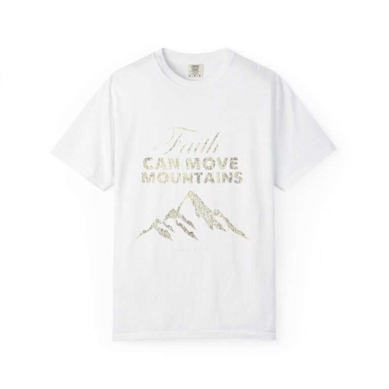 13258428076760922210_2048.jpeg Faith Can Move Mountains Christian Graphic T-Shirt