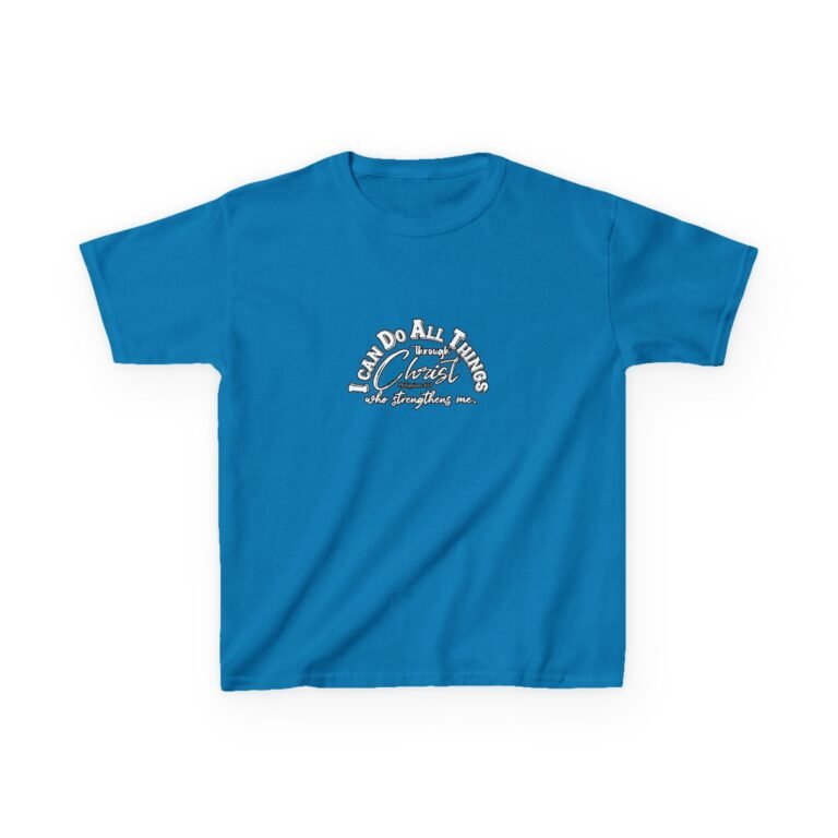 I Can Do All Things Through Christ Kids Christian T-Shirt