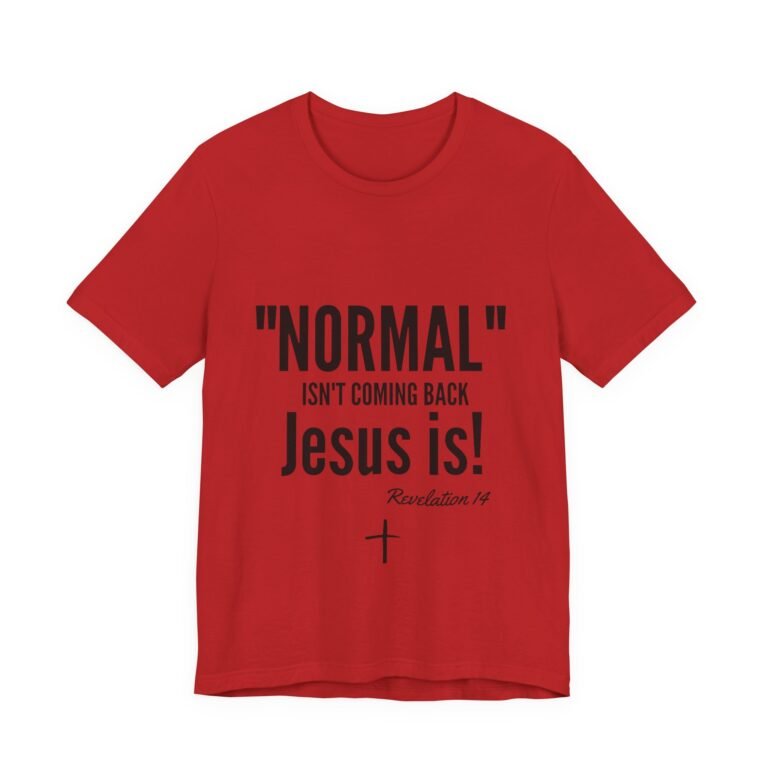 13649737586410812429_2048.jpeg Normal Isn’t Coming Back Jesus Is Christian T-Shirt