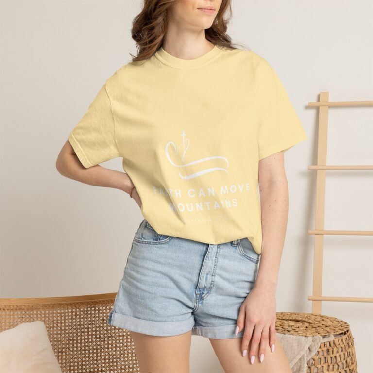 13715058046770045127_2048.jpeg Faith Can Move Mountains Matthew 17:20 Christian T-Shirt