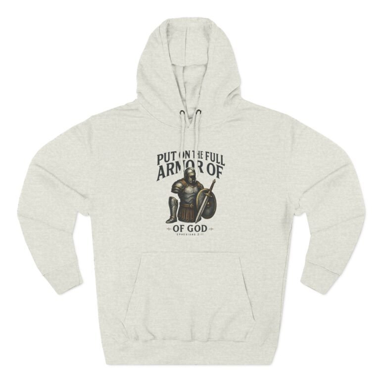 Full Armor of God Christian Fleece Hoodie