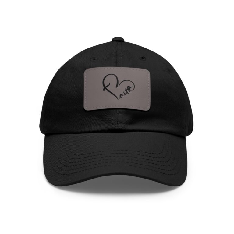 Handwritten Heart Petto Leather Patch Dad Hat