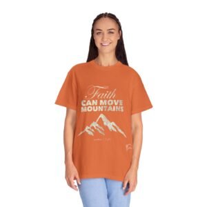 14533700620312768140_2048.jpeg Faith Can Move Mountains T-Shirt — Inspirational Mountain Graphic Tee