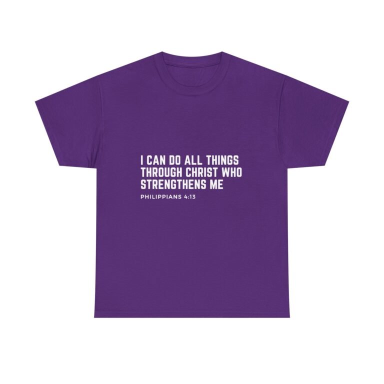I Can Do All Things Philippians 4:13 Christian T-Shirt