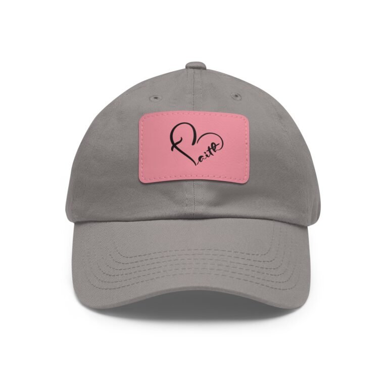 Handwritten Heart Petto Leather Patch Dad Hat
