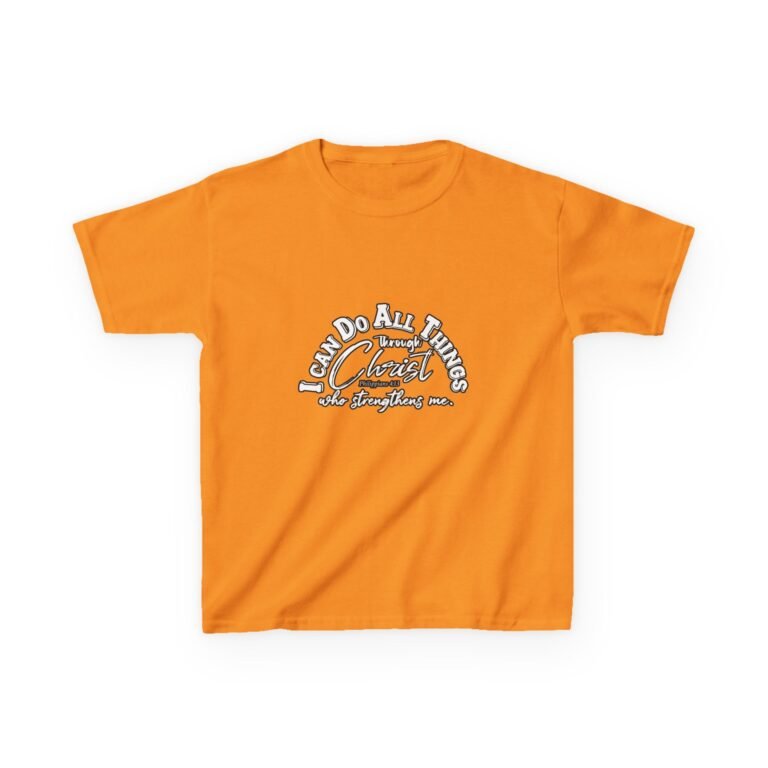 I Can Do All Things Through Christ Kids Christian T-Shirt