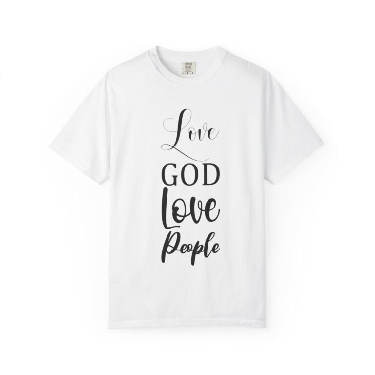 15353455463524395799_2048.jpeg Love God Love People Christian T-Shirt
