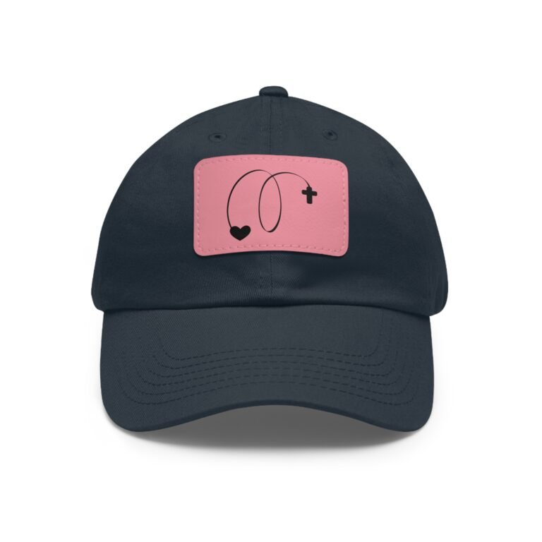 God Is Love Leather Patch Christian Dad Hat