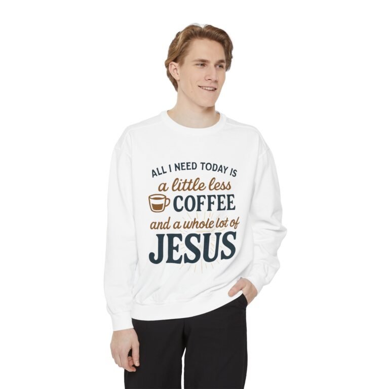 Coffee and Jesus Unisex Christian Sweatshirt