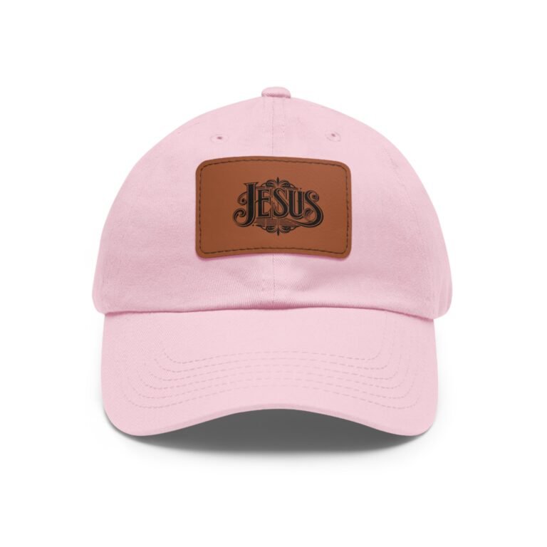 16685166381035292684_2048-1.jpeg Jesus Christian Leather Patch Dad Hat