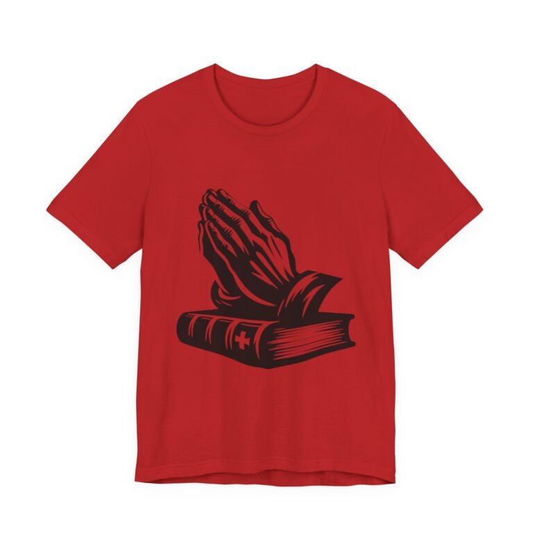 Praying Hands and Bible Christian T-Shirt