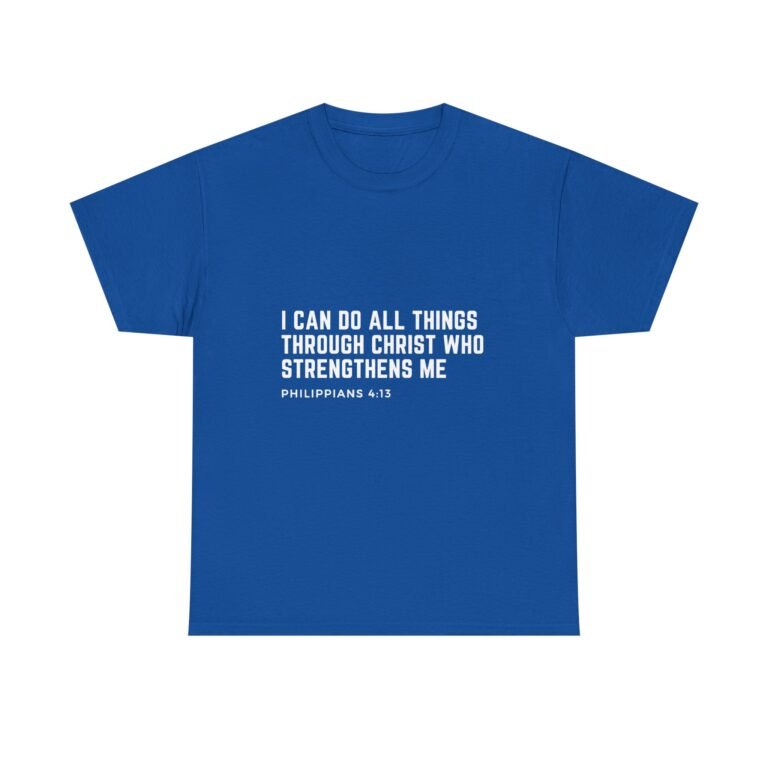 I Can Do All Things Philippians 4:13 Christian T-Shirt