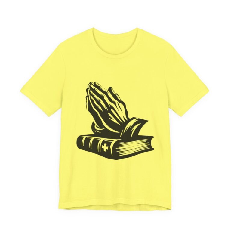 Praying Hands and Bible Christian T-Shirt