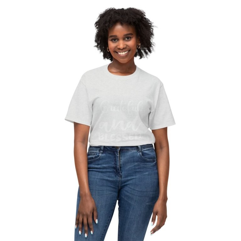 17289999872831705895_2048-2.jpeg Grateful & Blessed Script Cotton T-Shirt