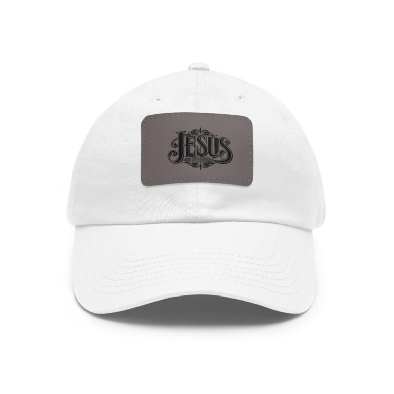 17656352924265966774_2048-1.jpeg Jesus Christian Leather Patch Dad Hat