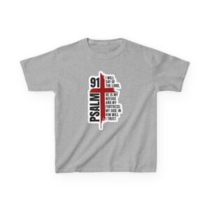 18020770343488601647_2048.jpeg Kids Psalm 91 Tee — "I Will Say of the Lord" Christian Youth T-Shirt