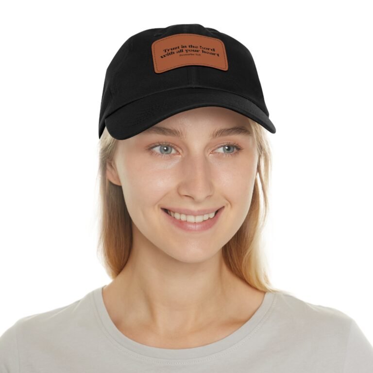 Trust in the Lord Leather Patch Dad Hat