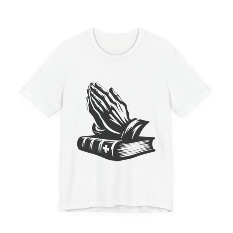 Praying Hands and Bible Christian T-Shirt