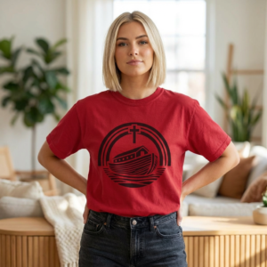 20260306044504-1f119173-e3dd-675c-bcfd-fe318998955a.png Christian Ark Graphic T-Shirt — Faith Noah's Ark Tee