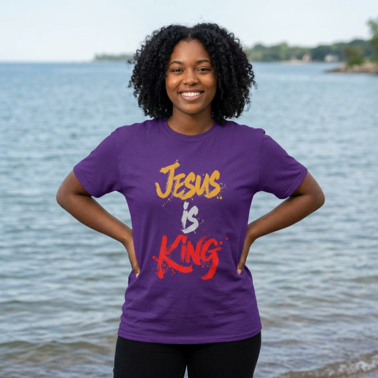 20260421022947-1f13d29f-7433-6c5c-8387-f26cbdbc77e2.png Jesus Is King Christian Graphic T-Shirt