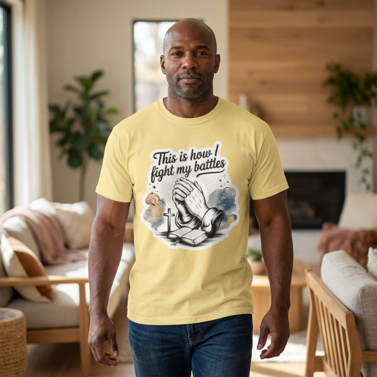 This Is How I Fight My Battles Christian T-Shirt