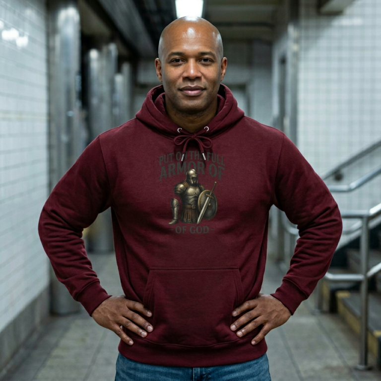 Full Armor of God Christian Fleece Hoodie