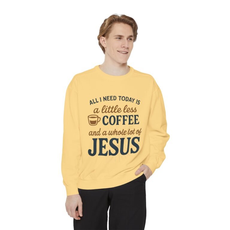 Coffee and Jesus Unisex Christian Sweatshirt