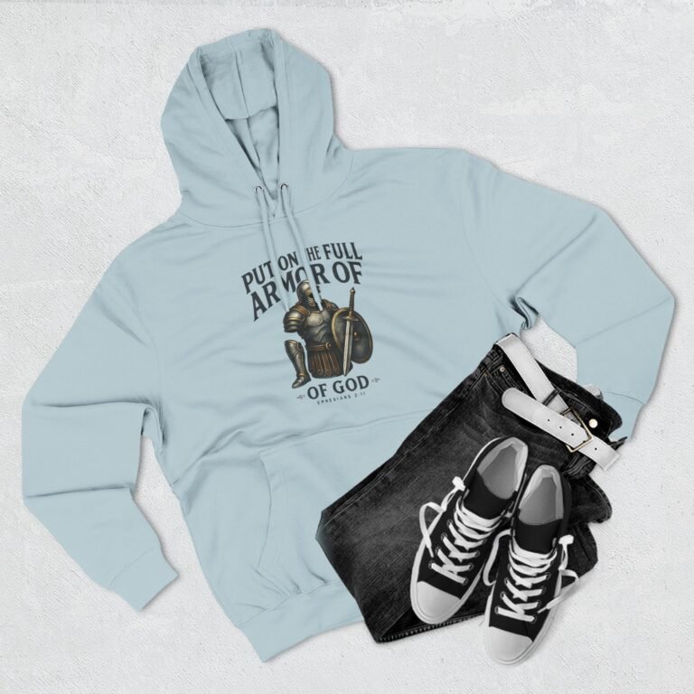Full Armor of God Christian Fleece Hoodie