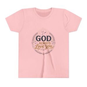 3431774595114836638_2048.jpeg God Always Love You Youth Tee | Faith Christian Kids Shirt