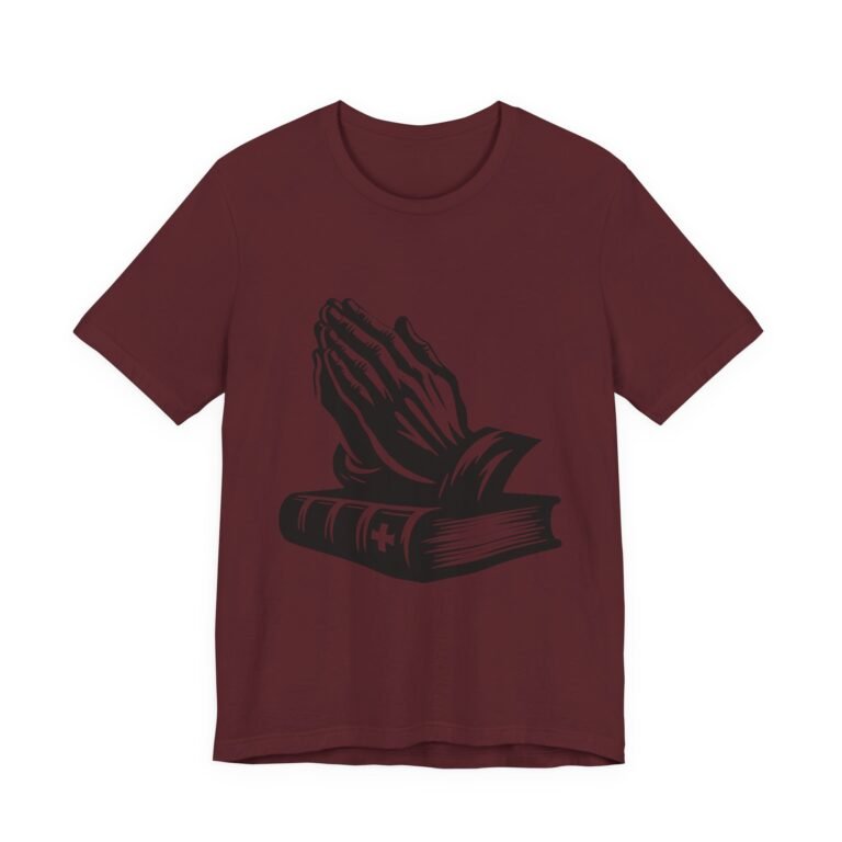 Praying Hands and Bible Christian T-Shirt