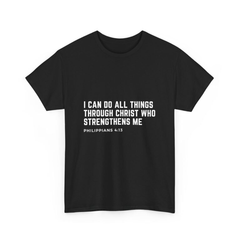 I Can Do All Things Philippians 4:13 Christian T-Shirt