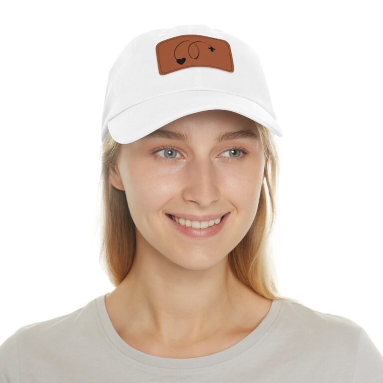 God Is Love Leather Patch Christian Dad Hat