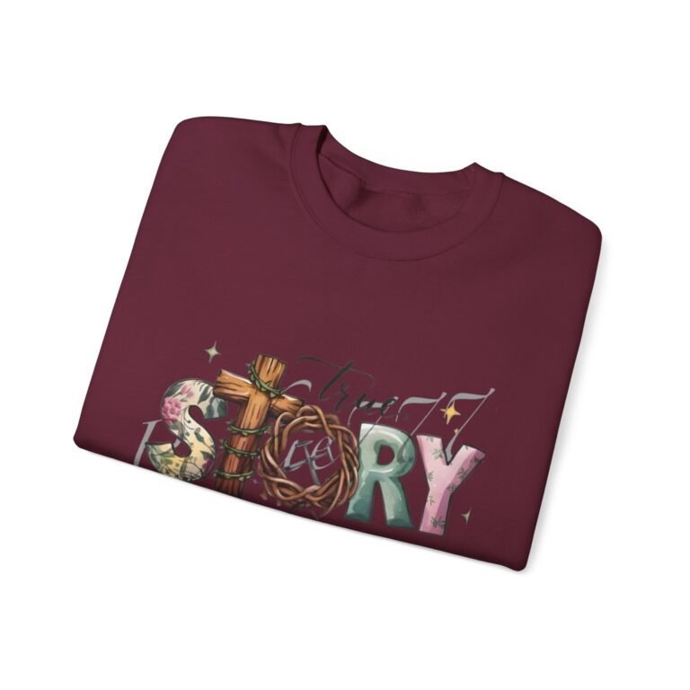 5029513451755440128_2048.jpeg He Is Risen Easter Cross Christian Sweatshirt
