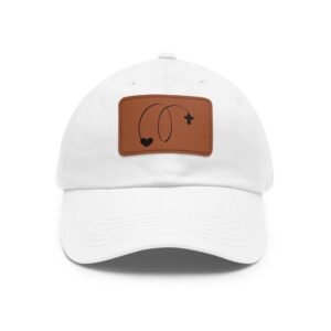 God Is Love Leather Patch Christian Dad Hat