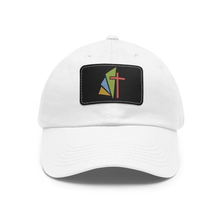 Rectangle Leather Patch Dad Hat