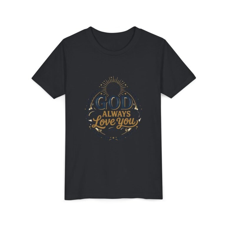 God Always Love You Youth Tee | Faith Christian Kids Shirt