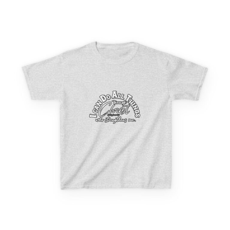 I Can Do All Things Through Christ Kids Christian T-Shirt