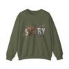 6263571074801261488_2048.jpeg He Is Risen Easter Cross Christian Sweatshirt
