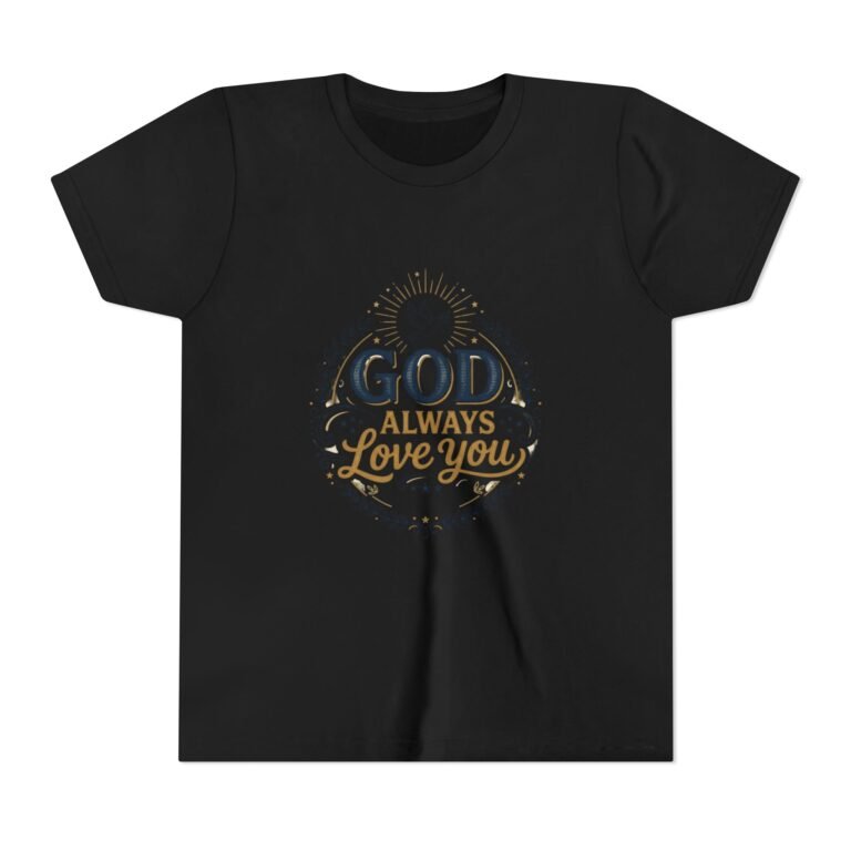 God Always Love You Youth Tee | Faith Christian Kids Shirt