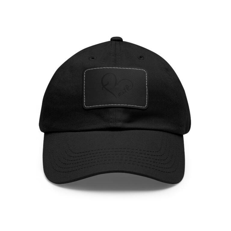 Handwritten Heart Petto Leather Patch Dad Hat